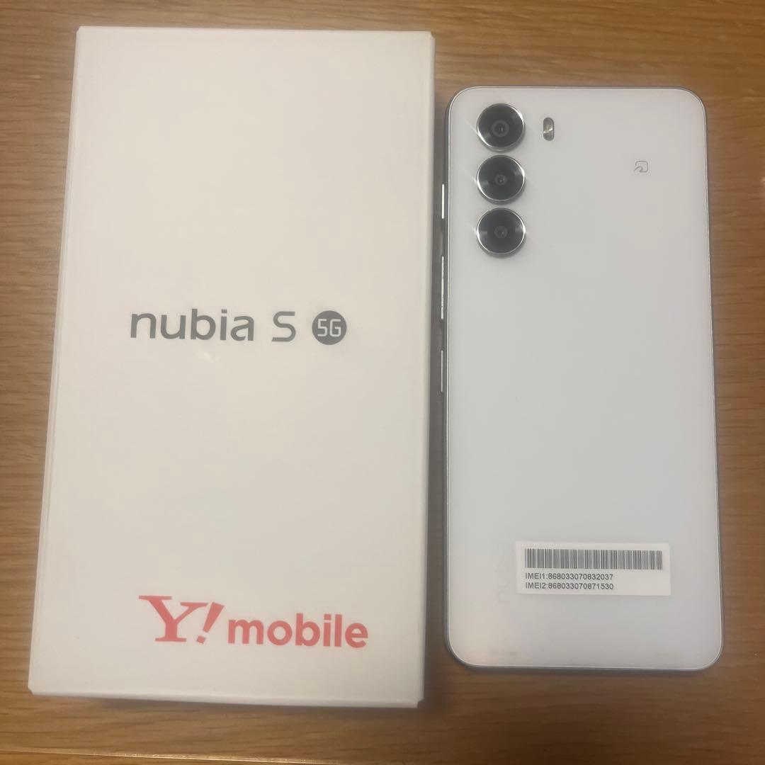 nubia s 5G 純正ケース付き ワイモバイル Android スマホ