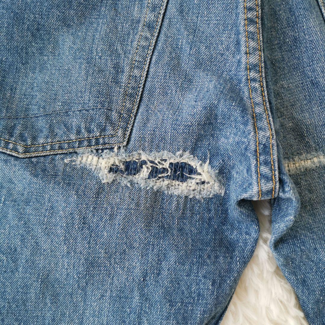 orslow×BEAMS 別注デニム パッチワーク ダメージ加工 ビンテージ S