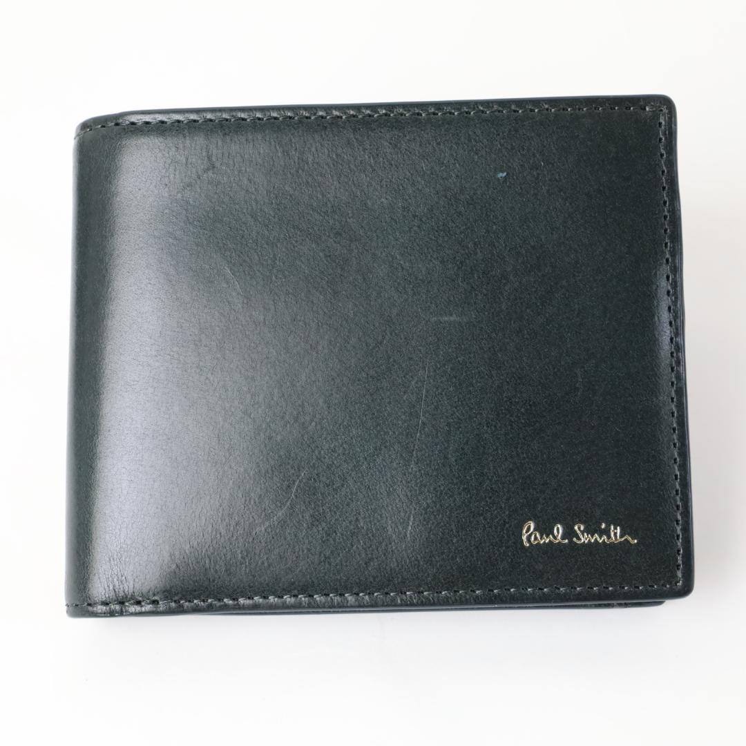 271① 新品 ポールスミス ベジタン 二つ折り財布 Paul Smith 少訳