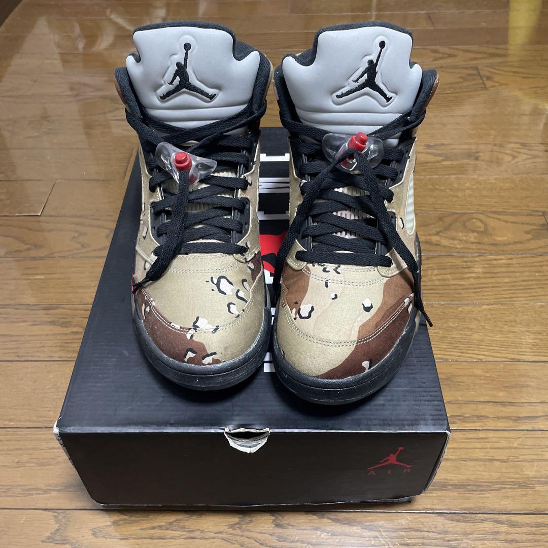 靴 NIKE AIR JORDAN 5 SUPREME 824371 201