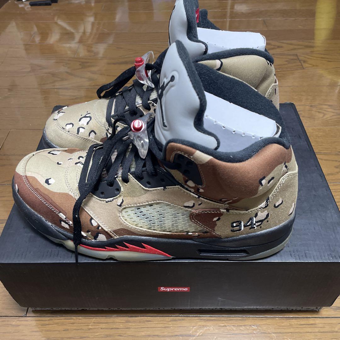 靴 NIKE AIR JORDAN 5 SUPREME 824371 201