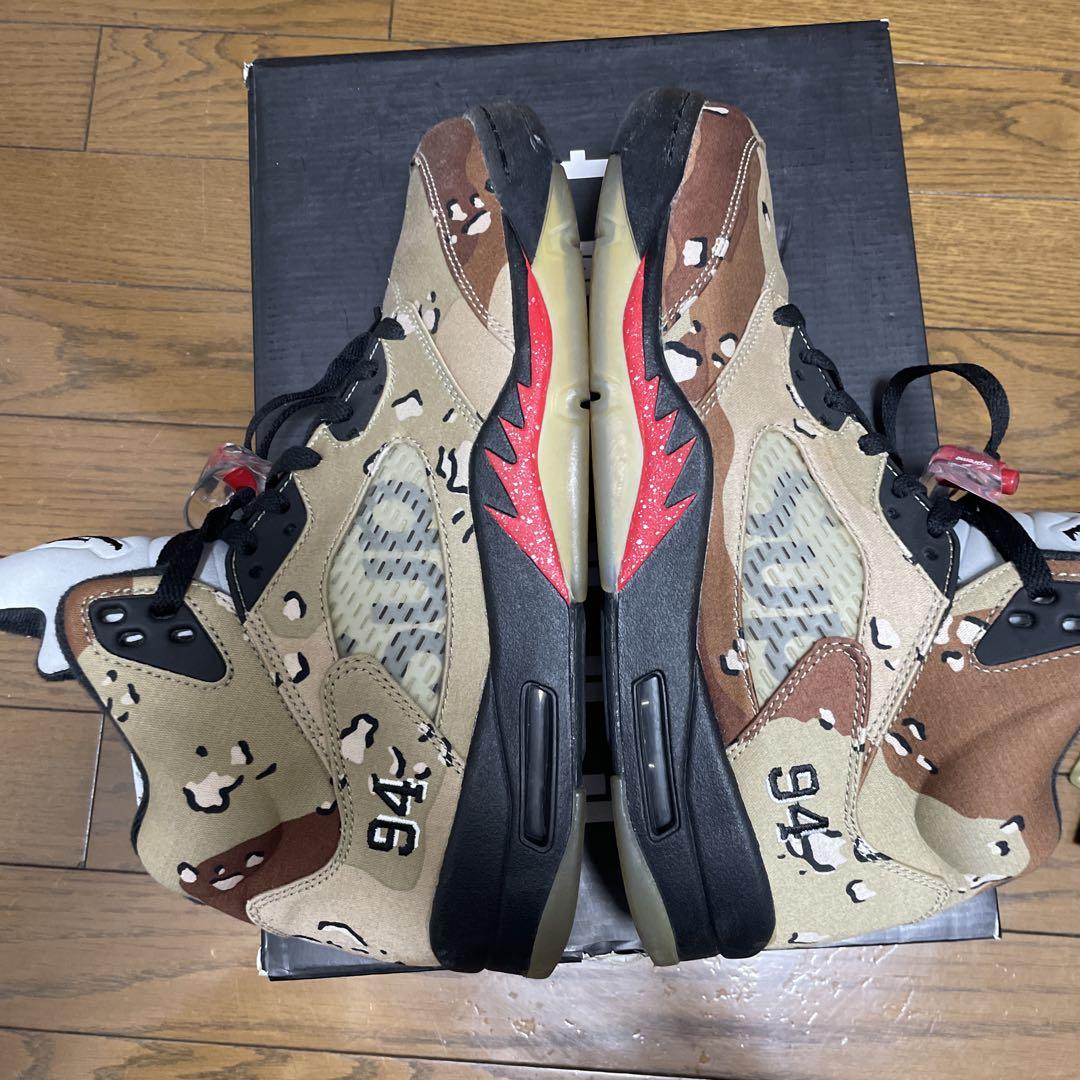 靴 NIKE AIR JORDAN 5 SUPREME 824371 201