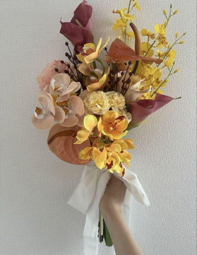 アーティフィシャルフラワー　ブーケ　結婚式　披露宴