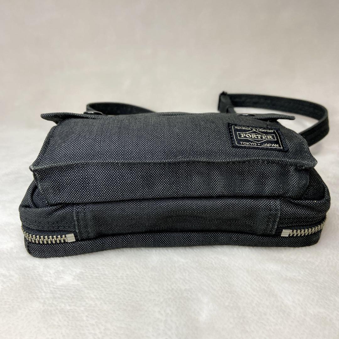 美品2way ポーター スモーキー ショルダーバッグ ポシェット 多機能 黒 - メルカリ
