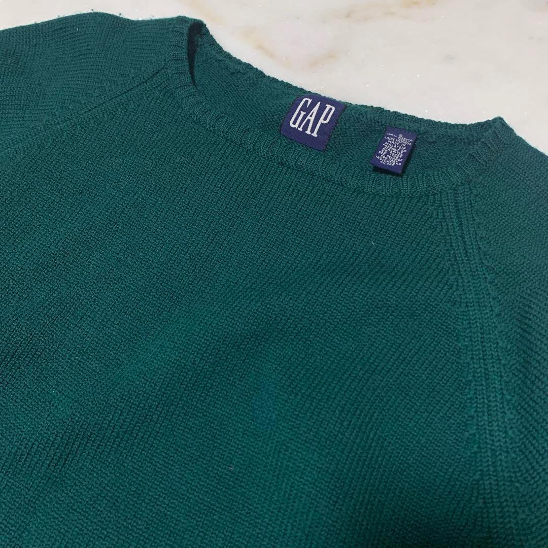 old gap / dark green knit