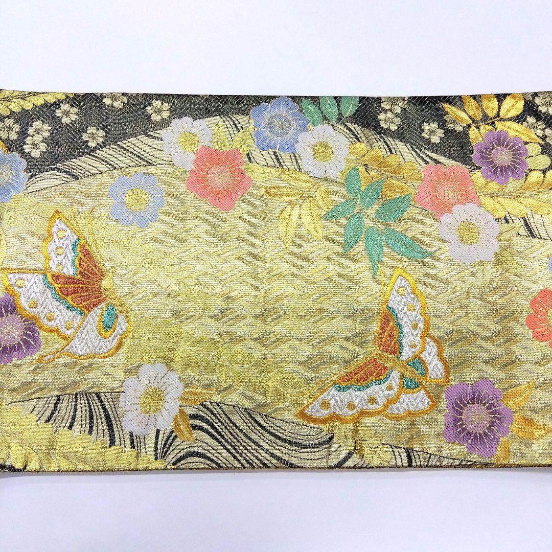 袋帯 蝶 辻ヶ花 桜 曲線 檜垣 24M301f - メルカリ