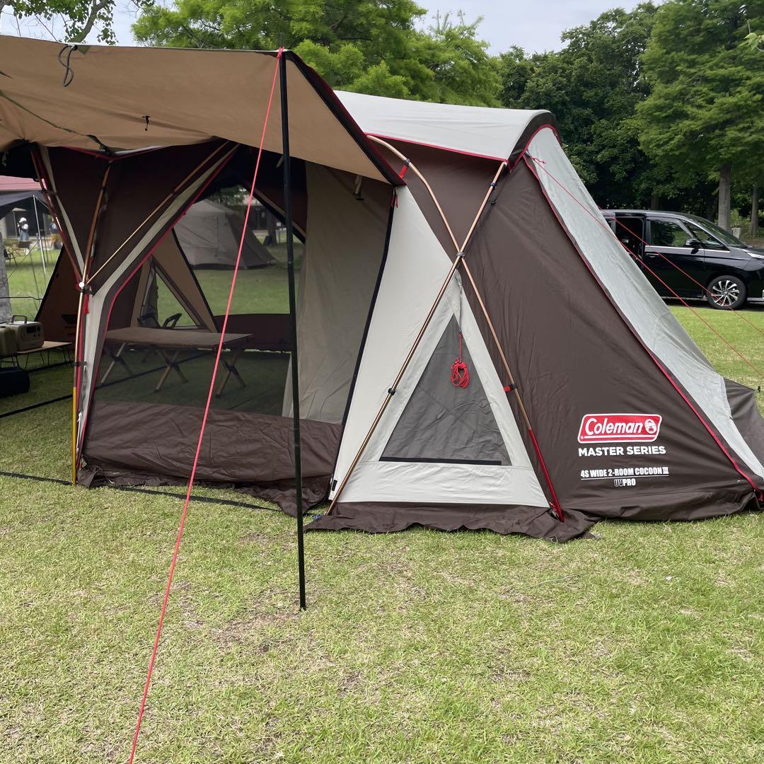 オプション付！美品！コールマン　マスターシリーズ　4Sワイド2ルームコクーン3