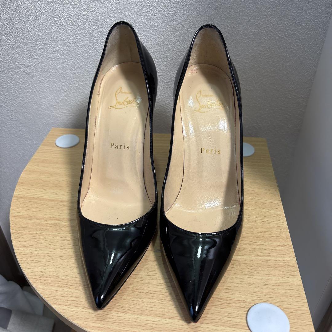 Christian Louboutin ブラック ポインテッドトゥハイヒール