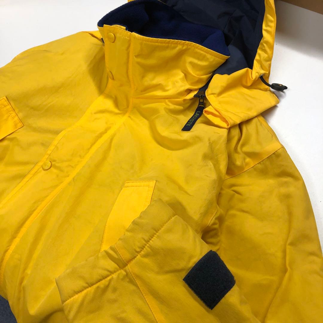 ラコステ 中綿ジャケット マウンテンパーカー イエロー メンズXL相当
