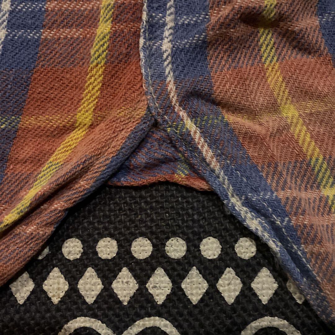 ビンテージ 40-50s pilgrim ピルグリム XL マチ付きネルシャツ