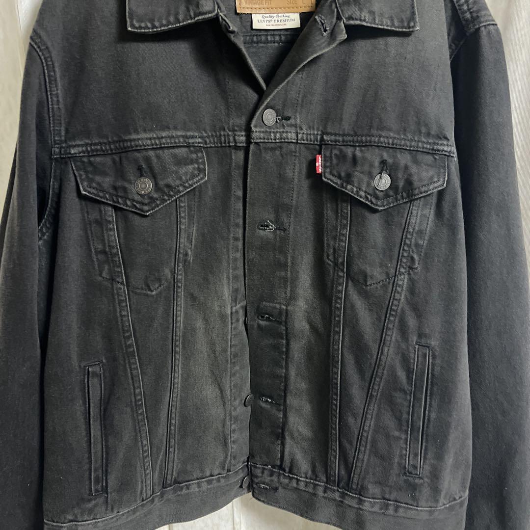 Levi's ブラック デニムジャケット L