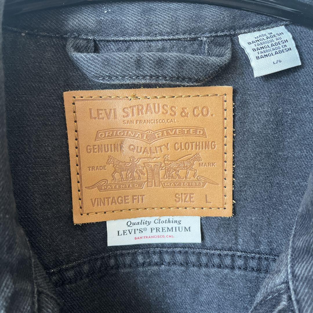 Levi's ブラック デニムジャケット L