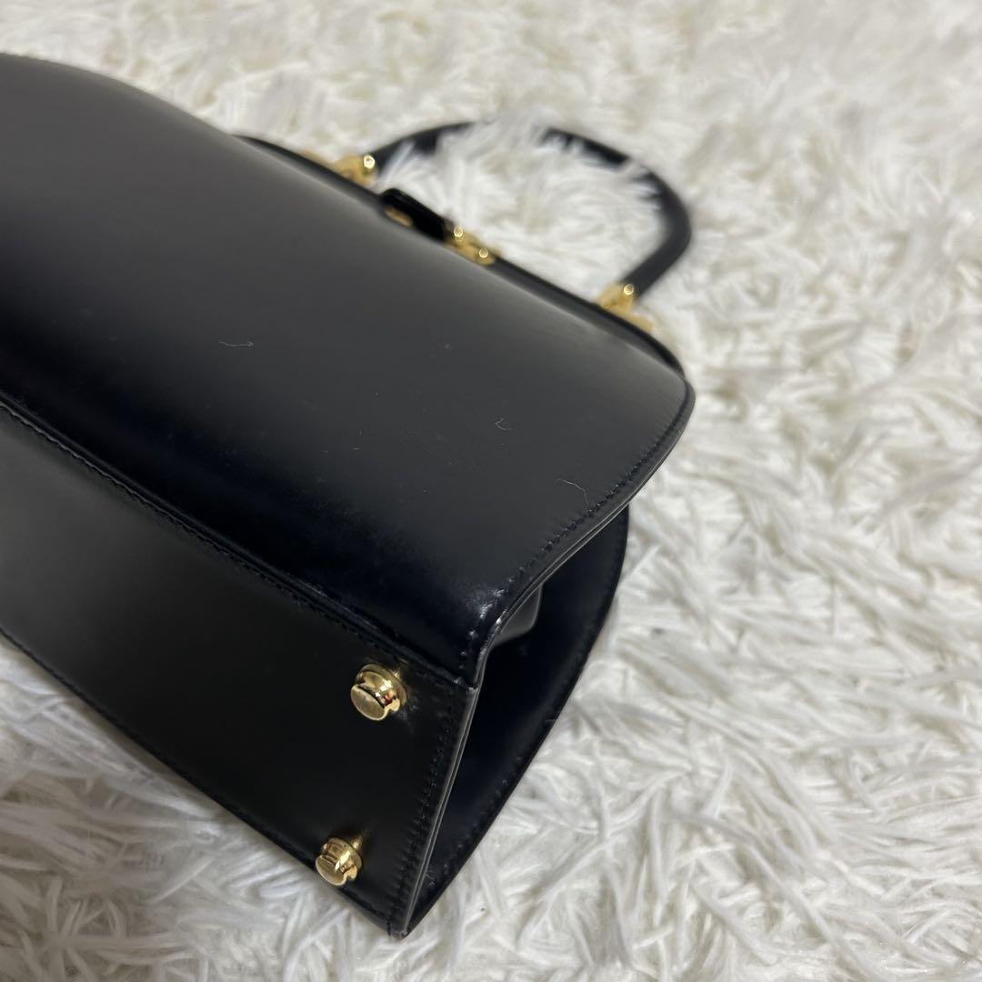 美品✨希少 バリー レトロ ヴィンテージ 金具 レザー 2way ハンドバッグ