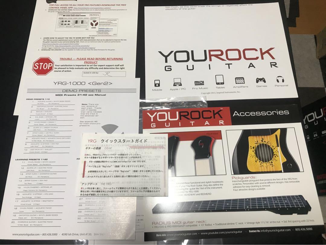 MIDIギター  YOU ROCK GUITAR YRG-1000 Gen2