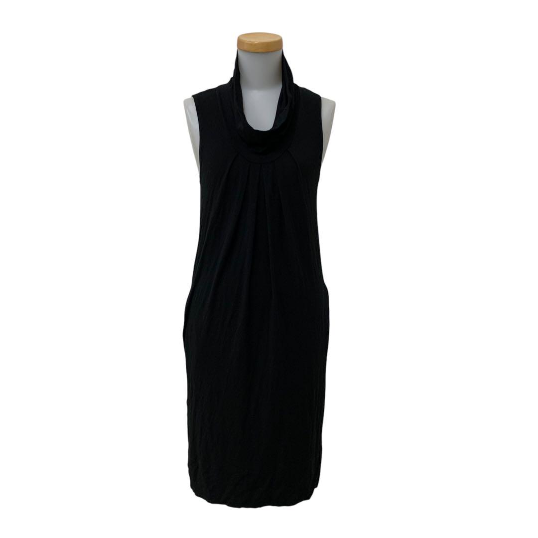 B450-74 DKNY ノースリーブ ワンピース ワンピ ブラック S
