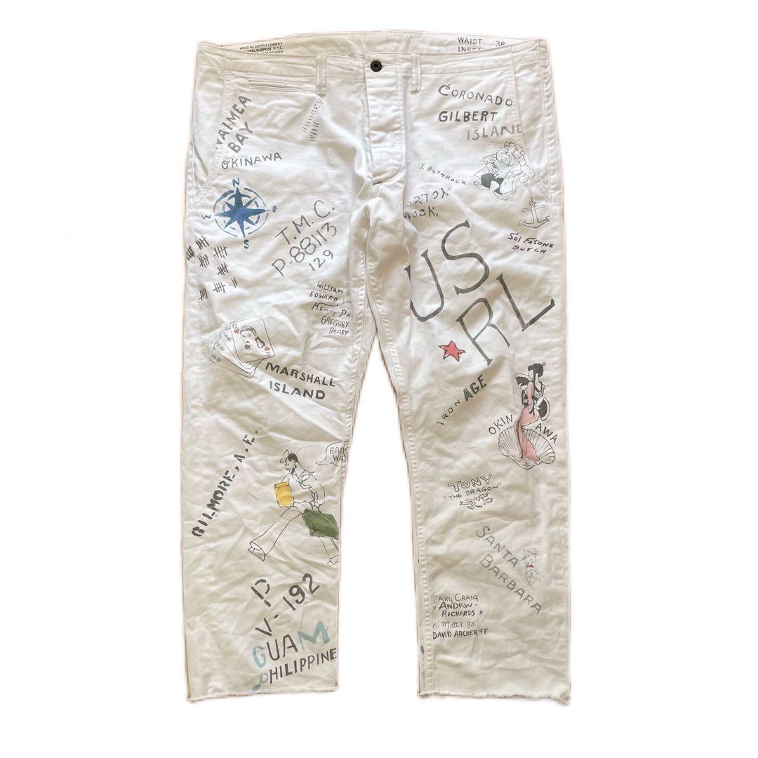 Ralph Lauren メモリアルパンツ ハンドペイント
