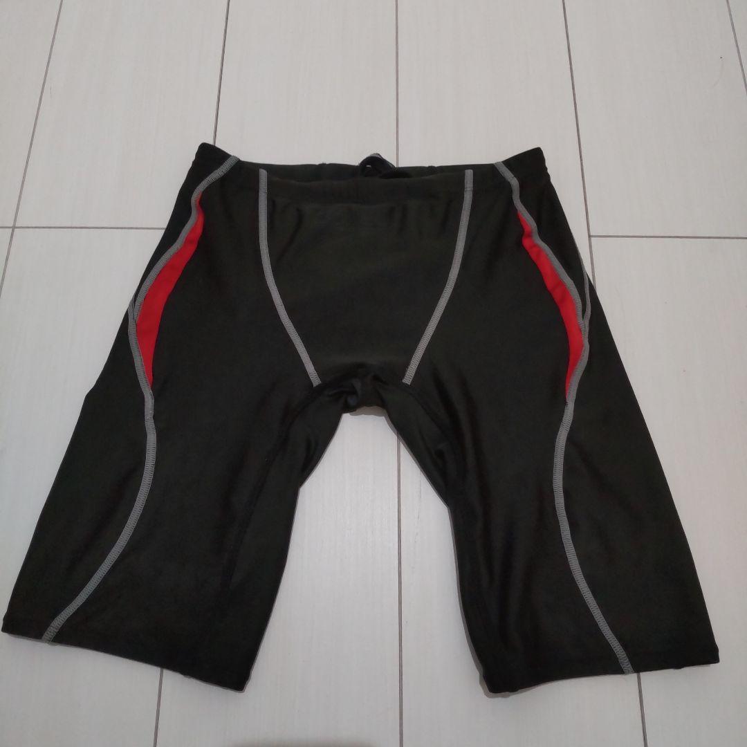speedo スピード 男用競泳用水着 SS 黒/赤 - メルカリ