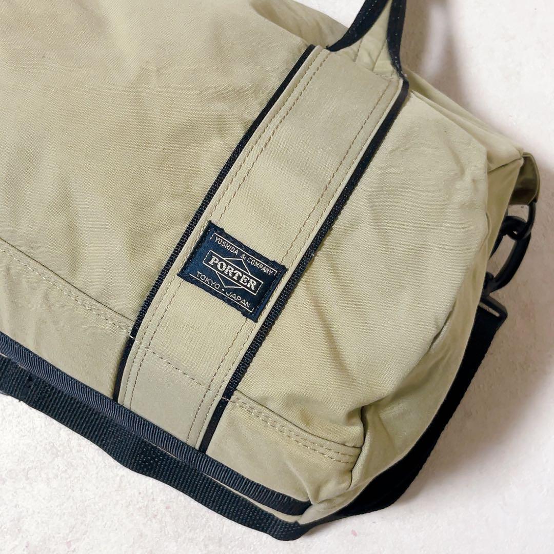 PORTER 2way ミニボストン　ショルダーバッグ　男女兼用　y2kカーキ PORTER 2way ミニボストン ショルダーバッグ 男女兼用 y2kカーキ