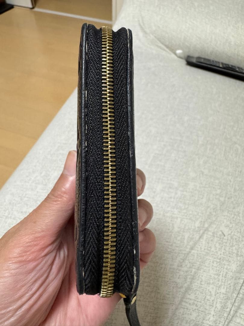 Louis Vuitton ブラックレザー コインケース Louis Vuitton ブラックレザー コインケース