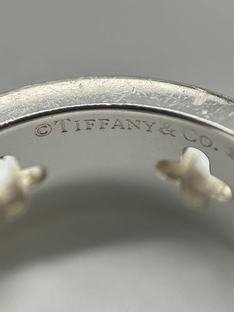 ティファニー TIFFANY クロスモチーフ カットアウト リング 14号