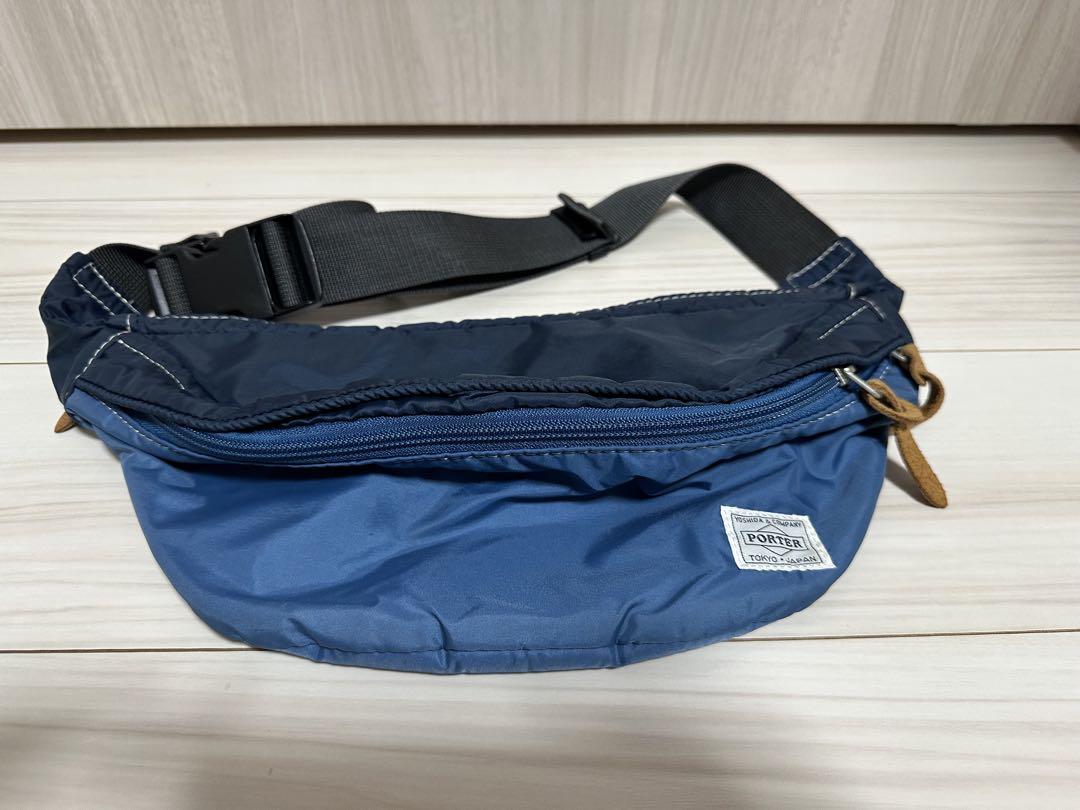 【極美品】 PORTER ポーター　吉田カバン　リーフ　ボディバック　青色