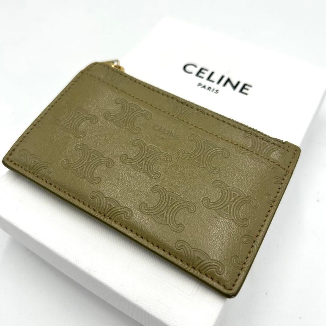 CELINE セリーヌ フラグメントケース カードケース トリオンフ エンボス
