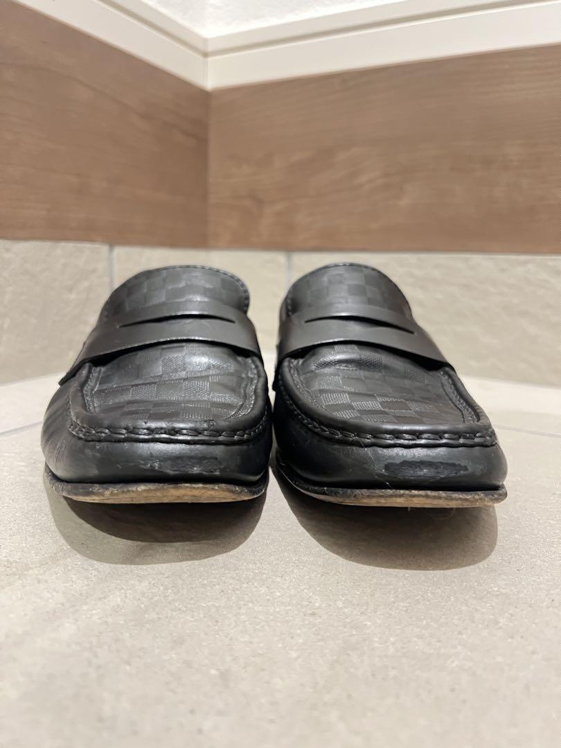Louis Vuitton ローファー 黒 レザー 27.5cm