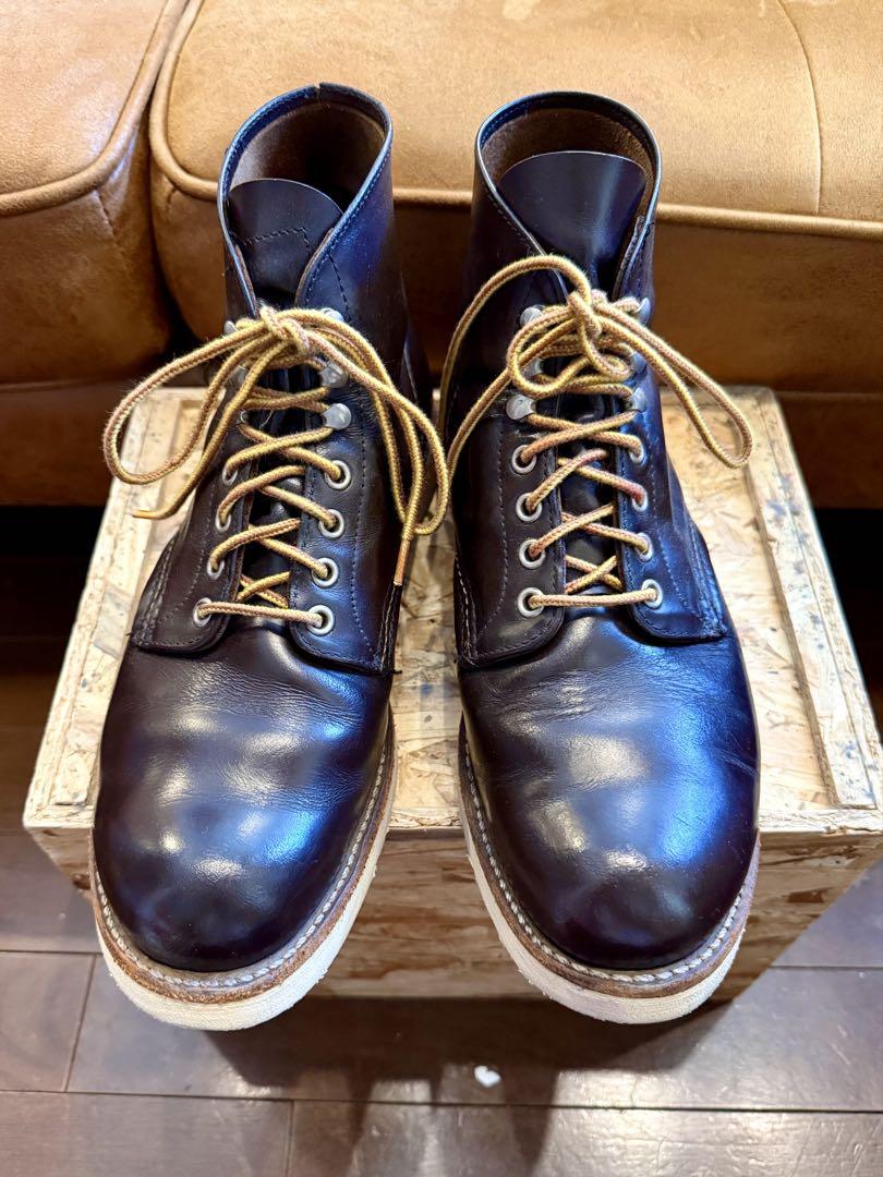 Red Wing 8160 9.5D|ガラスレザー|茶|四角犬タグ