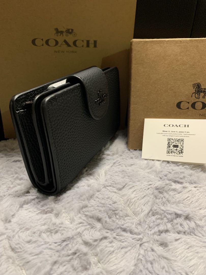 COACH ブラック 二つ折り財布