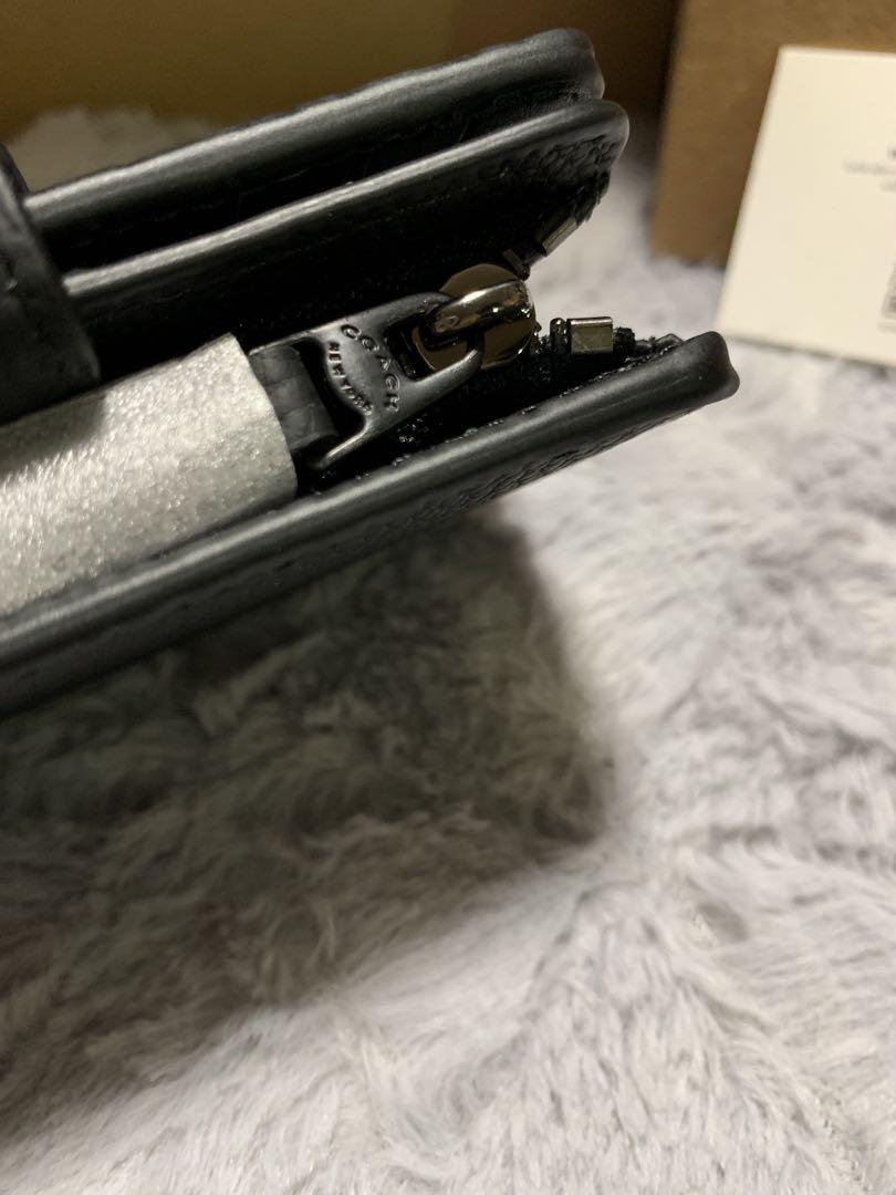 COACH ブラック 二つ折り財布
