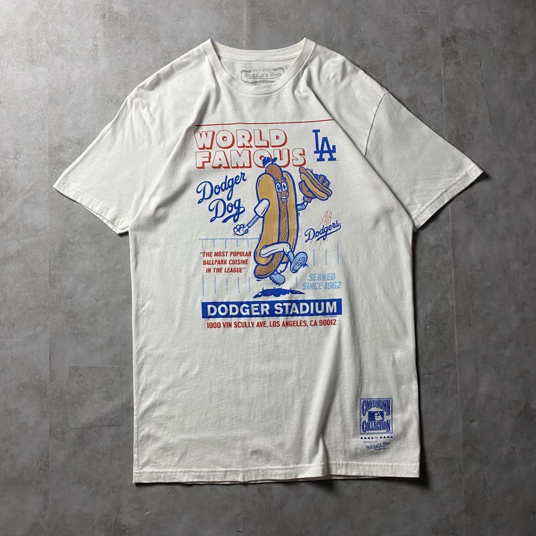 Mitchell & Ness ドジャーズ Tシャツ Mitchell & Ness x MLB LA Dodgers Blue T-Shirt | Zumiez