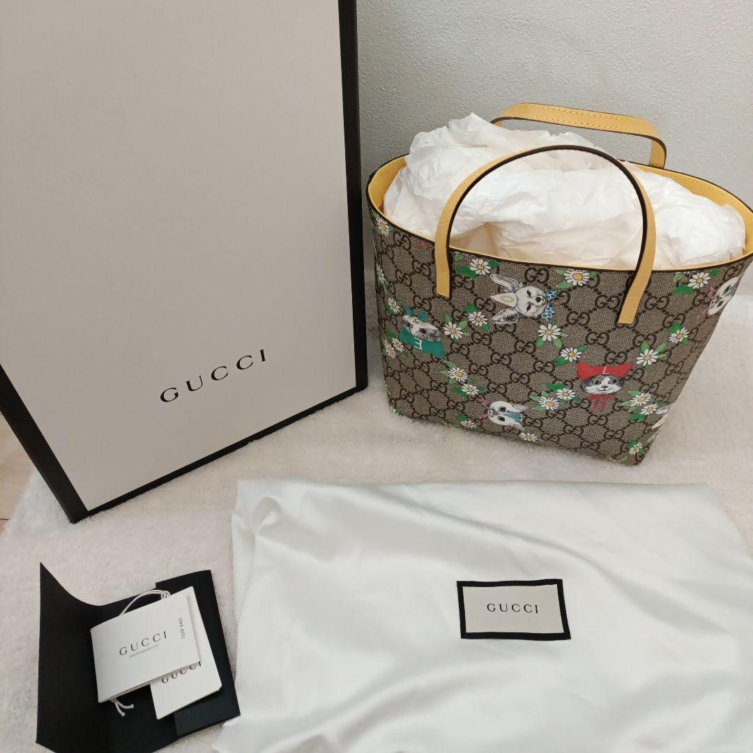 未使用　GUCCI チルドレンズ ヒグチユウコ トートバッグ　グッチ　黄色