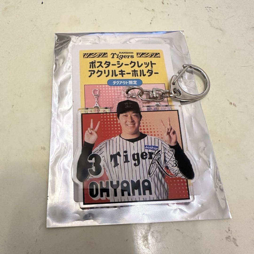 人気のクリスマスアイテムがいっぱい！ 阪神タイガース ポスターシークレットアクリルキーホルダー 大山 記念グッズ