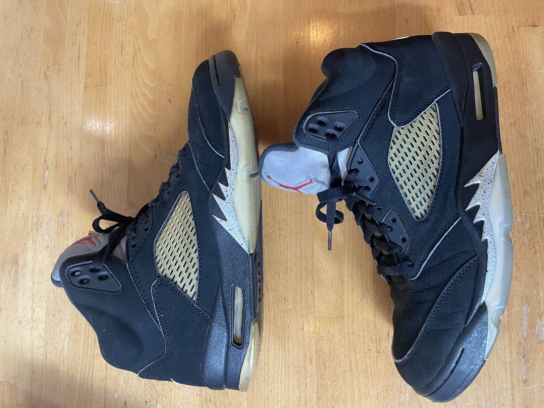 希少 ナイキロゴ Nike Air Jordan 5 ブラック 29