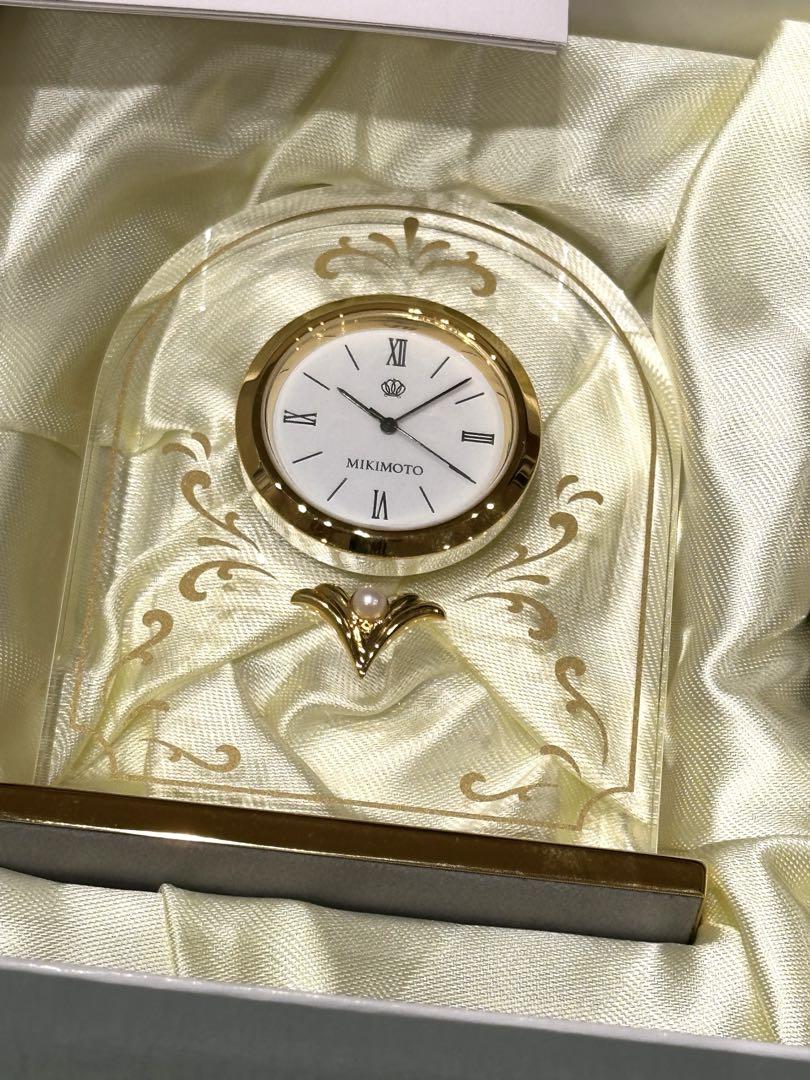 限定品！！【ミキモト 置き時計&2000年限定トレイセット】