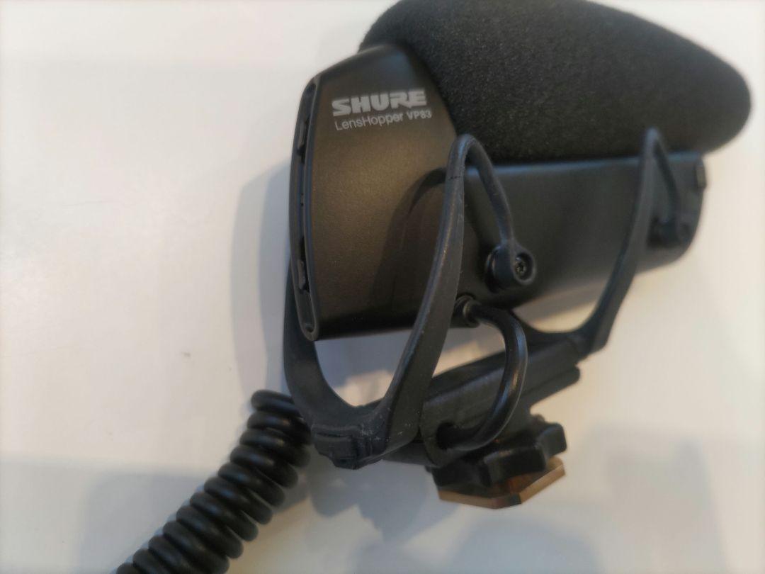 SHURE カメラマウント ショットガン マイク VP83
