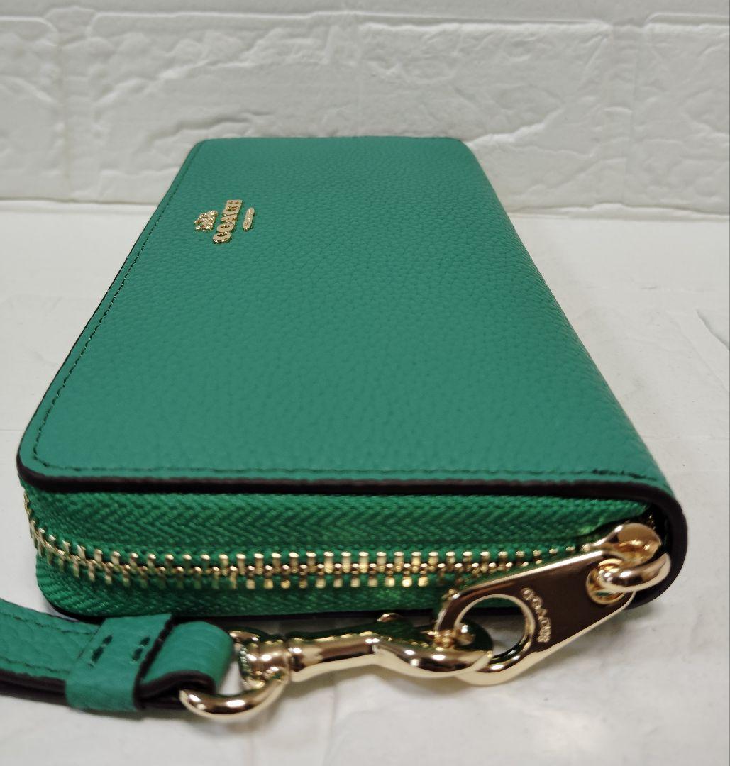 COACH 　長財布　グリーン