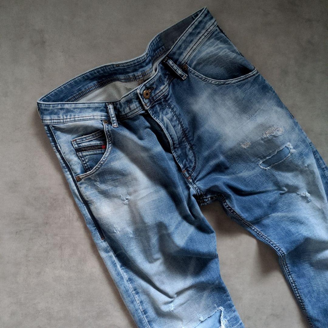 最終価格 DIESEL KROOLEY 加工 CB-NE ジョグジーンズ 34