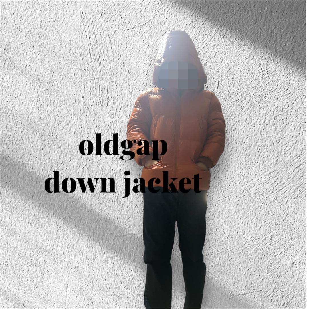 OLD GAP 00s ダウンジャケット フード取り外しオレンジ