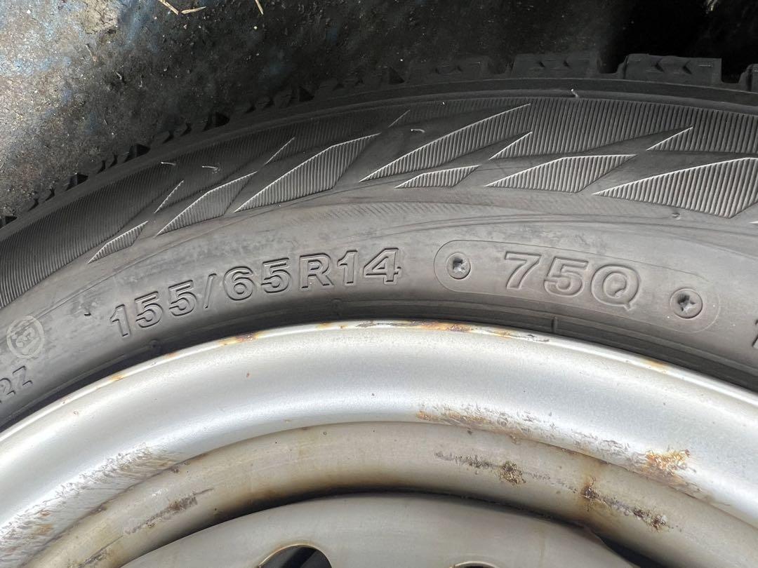 ゲベ氏スタッドレス155／65R14 75Qスチールホイールセット