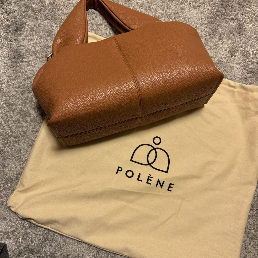 最も完璧な POLENE ブラウン レザー ハンドバッグ バッグ