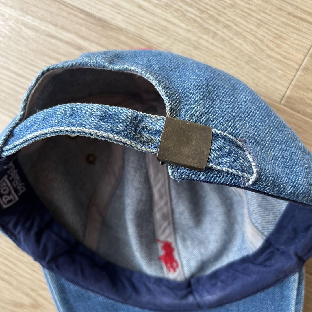 レア 90's POLO デニム キャップ usa製