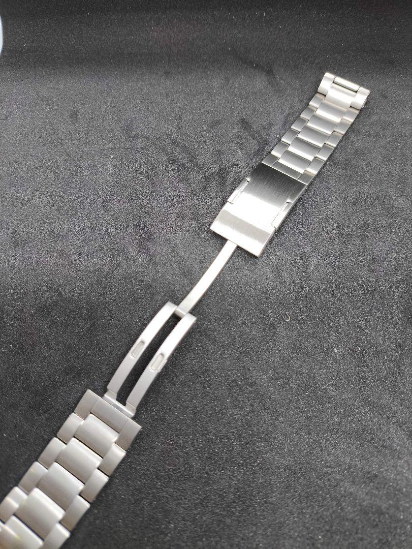 チタンバンド　20mm シルバー　簡単コマ調整