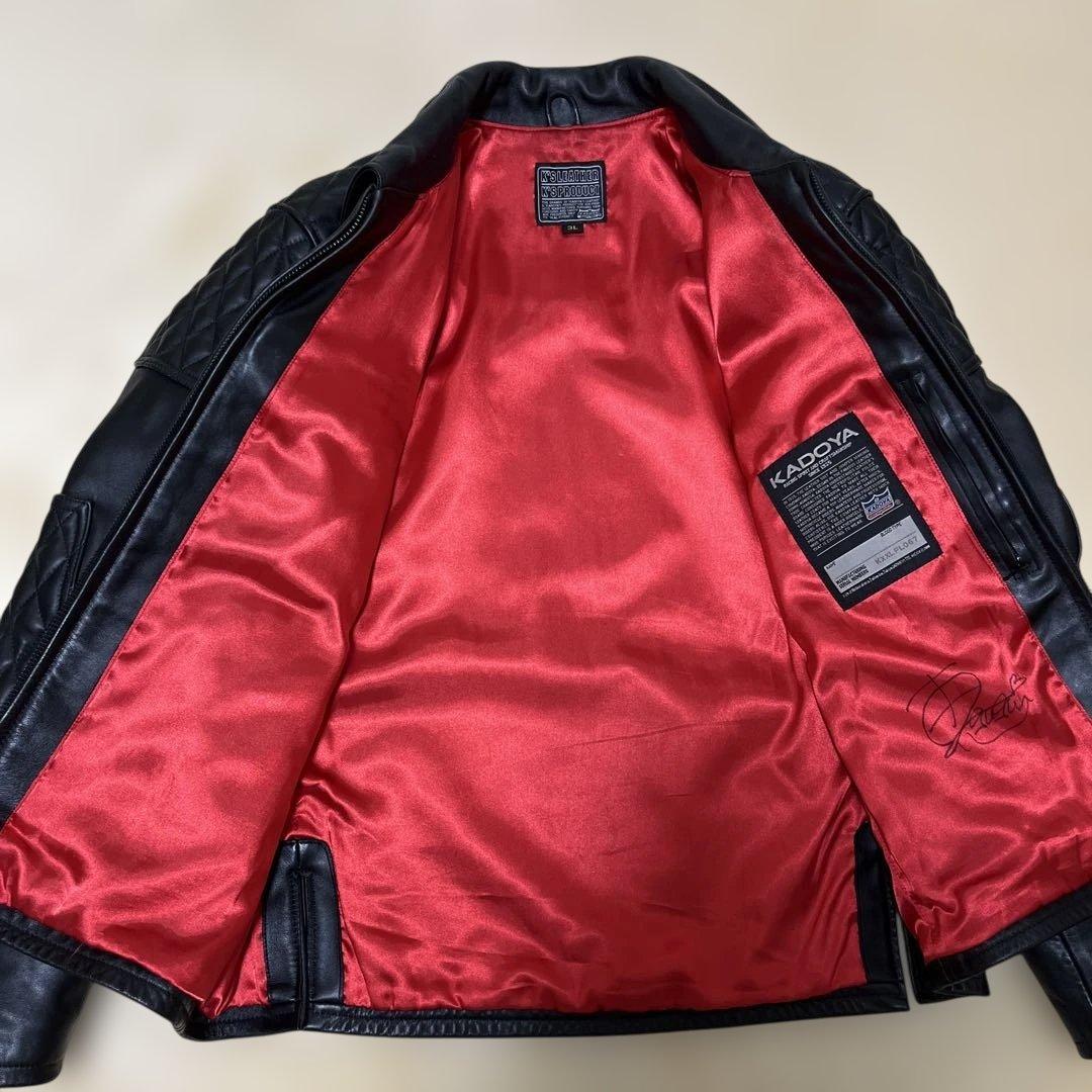 カドヤKADOYA K'SLEATHR ジャケット 3L 古澤恵直筆サイン入 カドヤKADOYA K'SLEATHR ジャケット 3L 古澤恵直筆サイン入