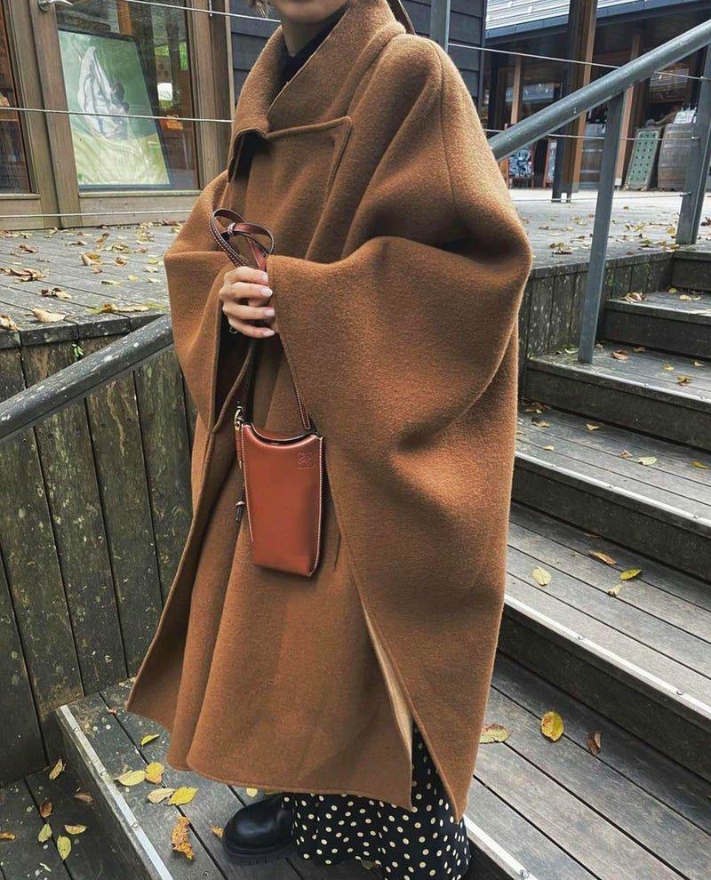 新品】AMERI UNDRESSED HANDY OVER PONCHO