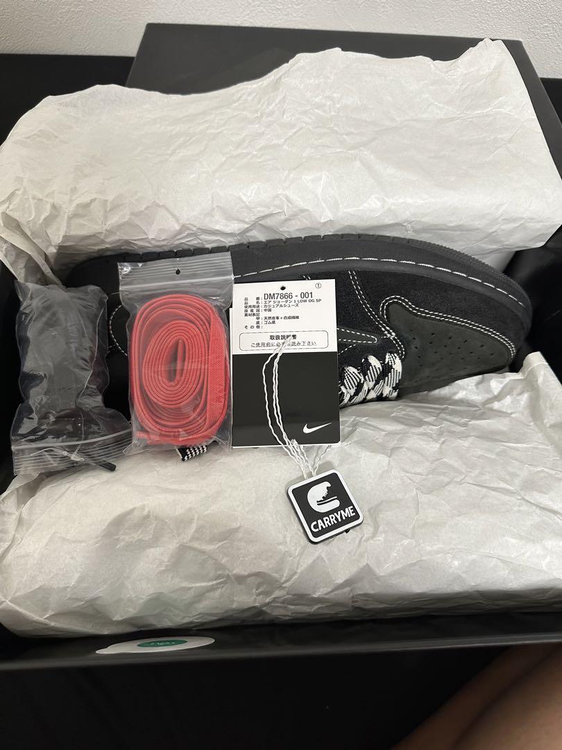 靴 AIRJORDAN1 Travis Scott Black Phantom