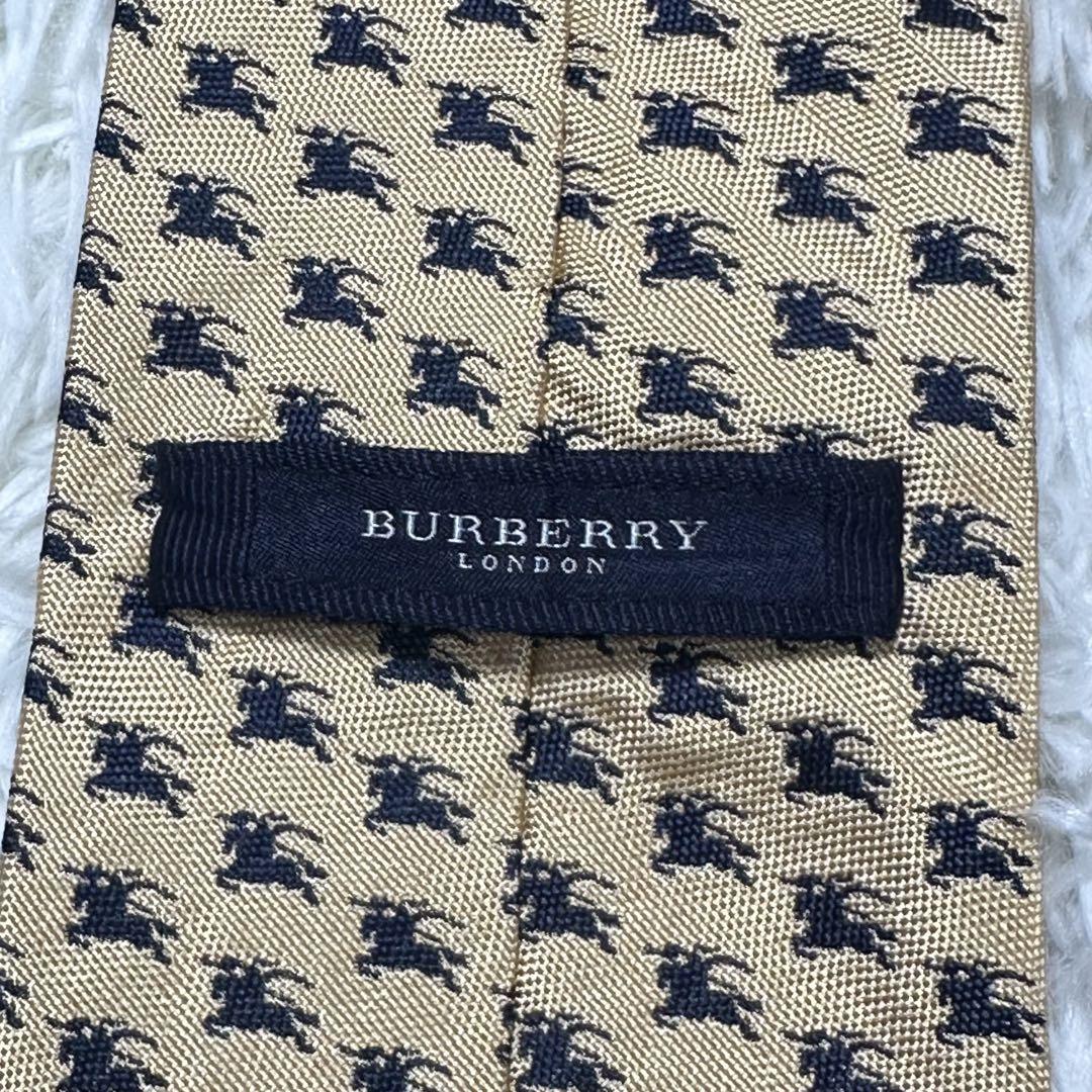 美品✨ネクタイ シルク ホースロゴ 黄色 BURBERRY LONDON - メルカリ