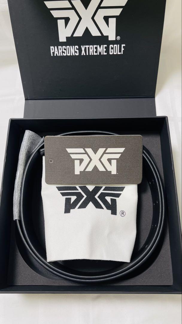 PXG ベルト女性用黒ロゴM|L98cm