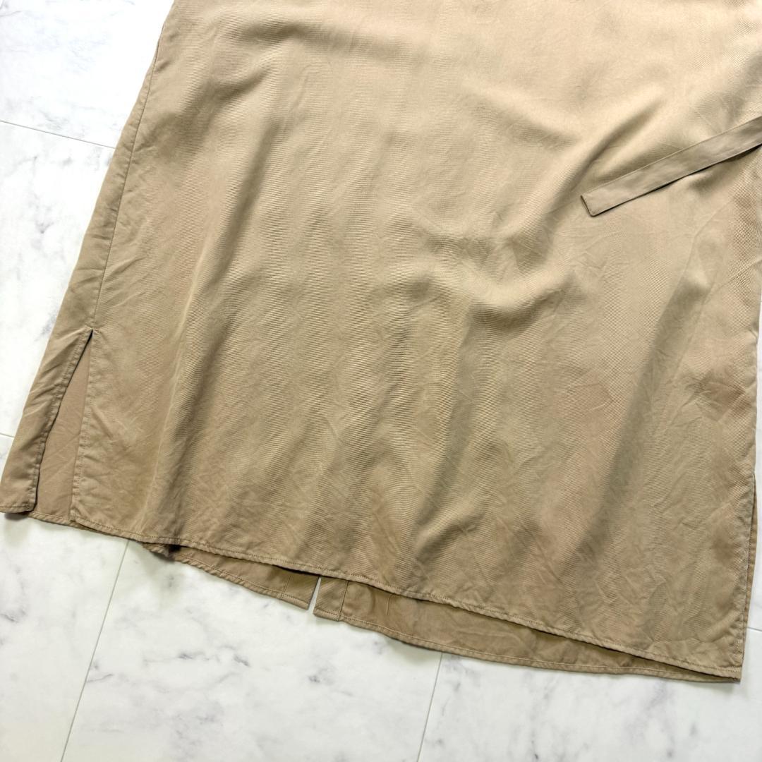 完売 美品 23区 フィブリルツイル ギャザー ワンピース 38 前後着用可能