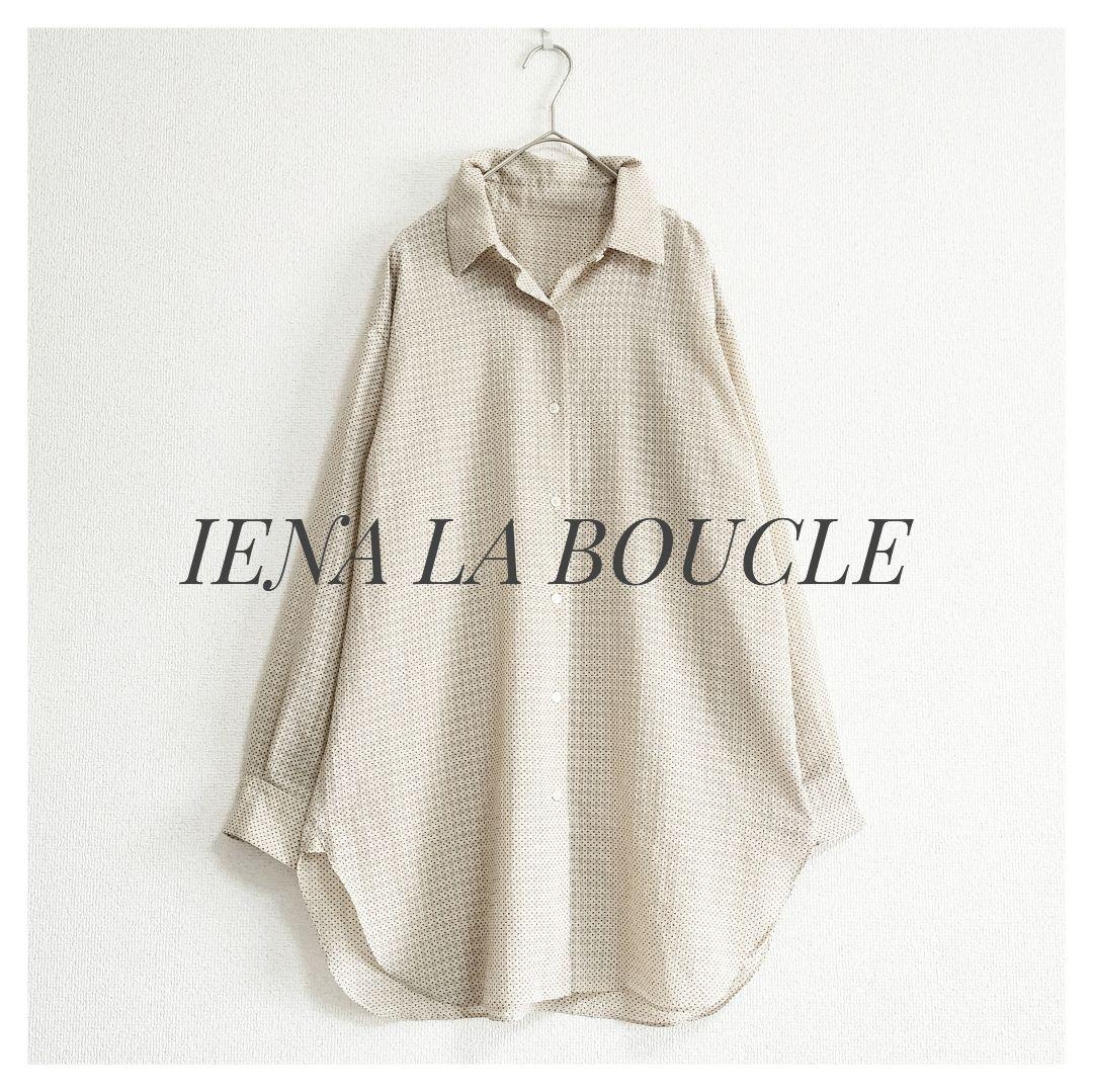 スペシャルオファ 美品 IENA FREE ベージュ ブライトサッカーシャツ BOUCLE LA トップス